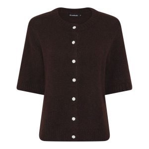 Stickad kortärmad kofta Build 2 – Soulmate