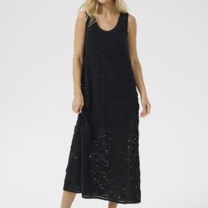 Virkad klänning CRRusti – Cream