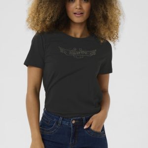 T-shirt med tryck – CRLiria Cream