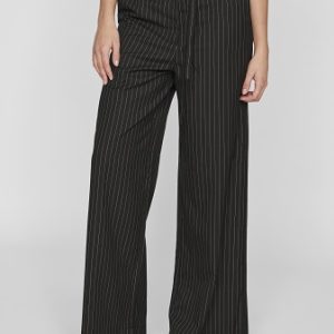 Kritstrecksrandig byxa med skärp