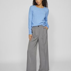 Kritstrecksrandig byxa med via ben