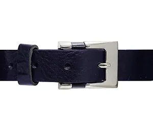 Läderbälte med silverspänne