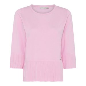 Stickad jumper 3/4-ärm – Micha