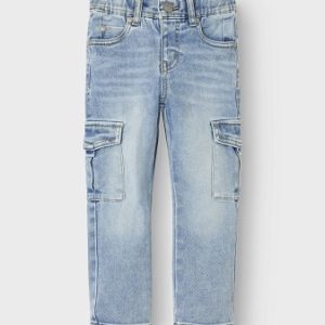 Mjuka jeans med cargoficka