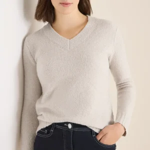 Stickad tröja Bouclé – Cecil