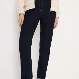 Toronto straight jeans mörkblå denim – Cecil