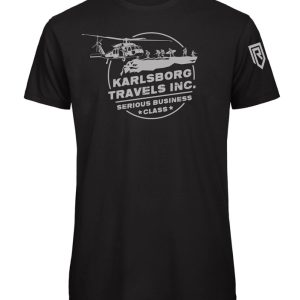 Karlsborg Travels MkII – Black Tee