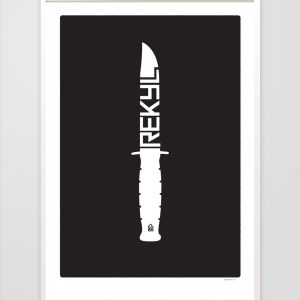 Stridskniven Black – Print