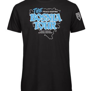 The Bosnia Tour Black Tee