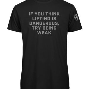 Try Being Weak Black Tee