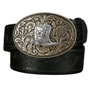 Blommigt cowboybälte