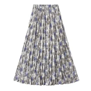 Bohemisk plisserad maxikjol