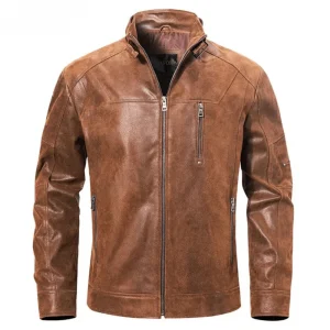 Brun mc jacka herr