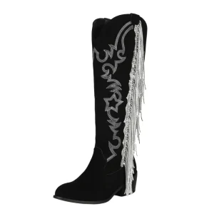 Cowboy boots med fransar