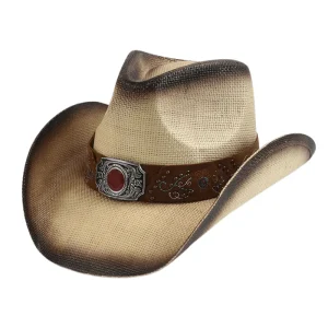 Cowboy Stråhatt med Smyckesbälte