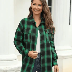 Cowgirl rutig flanellskjorta