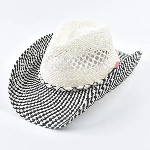 Cowgirlhatt i handflätad halm