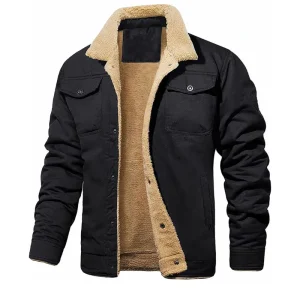 Jacka med fuskpälsfoder