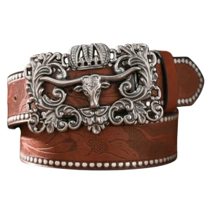 klassiskt Westernbälte med Silverspänne