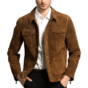 Mocka jacka brun herr