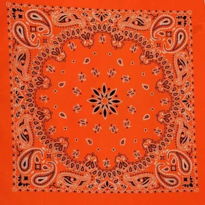 Orange Svart Bandana