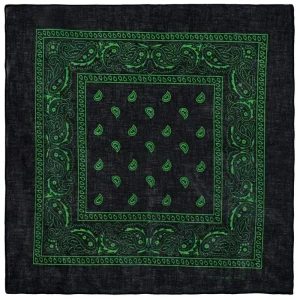 Paisley Svart Bandana