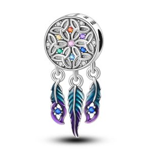 Silverberlock Drömfångare med Fjädrar
