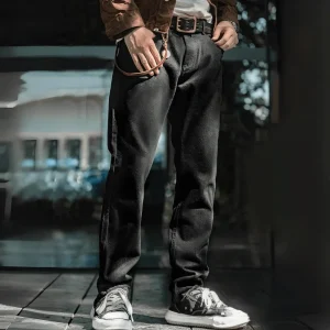 Svarta jeans straight