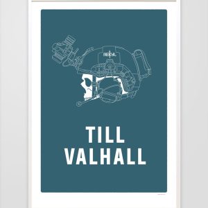 Till Valhalla Petrol – Print