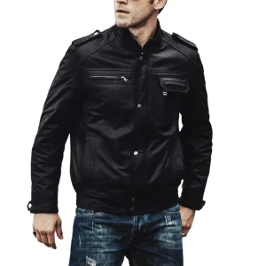 Vintage läder jacka herr