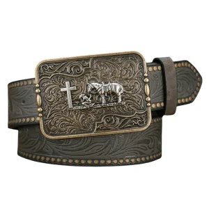 Westernbälte med häst och kors